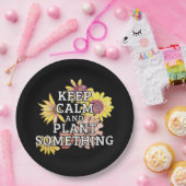 Behieltest Ruhe und Pflanze Etwas - Gärtner Pappteller (Party)