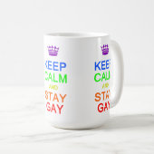 Behieltest und Bleibe Gay Tasse - wählen Sie Stil, (VorderseiteRechts)