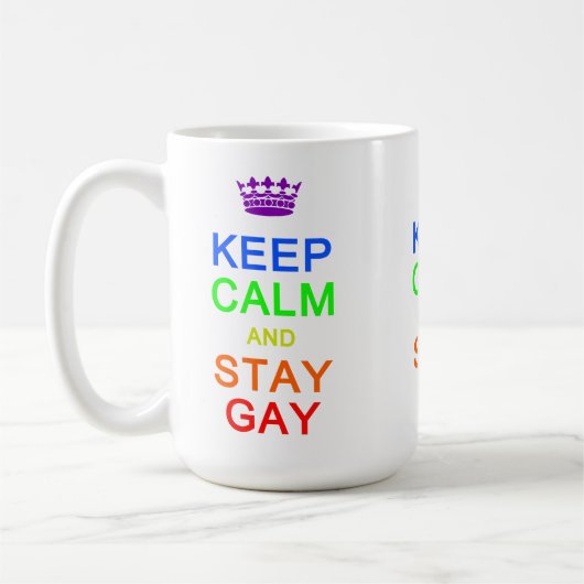 Behieltest und Bleibe Gay Tasse - wählen Sie Stil, (Links)
