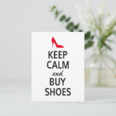 Behieltest und kaufen Schuhe, Wortkunst Postkarte (Stehend Vorderseite)