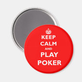 behieltest und Poker Symbol Britisch Casino Magnet (Vorderseite/Rückseite)