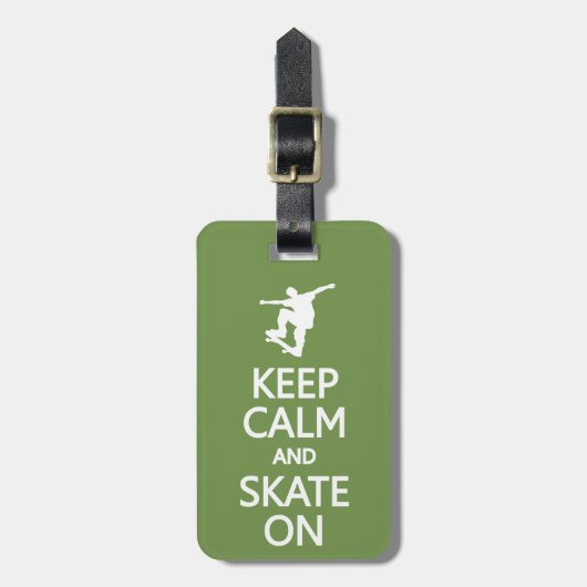 Behieltest und Skate Auf Gepäckanhänger (Vorderseite vertikal)