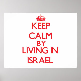 Behieltest von Beruhigung durch Leben in Israel Poster