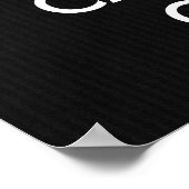 Behieltest von Beruhigung und Tragen auf dem Papie Poster (Ecke)