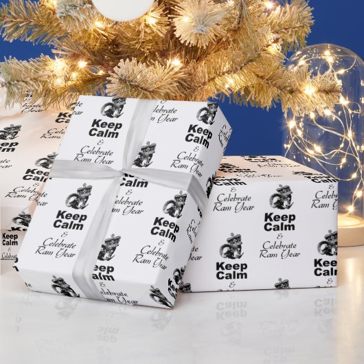 Behieltest von Calm Celebrate Ram Year Wrapping Pa Geschenkpapier (Feiertage)