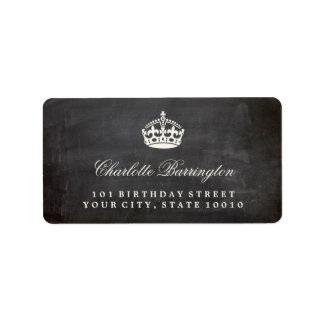 Behieltest von Calm Chalkboard Geburtstagsadressen Adressaufkleber