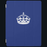 Behieltest von Calm Crown auf Navy Blue Decor iPad Hülle<br><div class="desc">Ein Klassiker Behalte Calm Crown in einem marineblauen Dekor. Sie können dies mit Ihrem Text anpassen,  wenn Sie möchten. Verwenden Sie den Link "Diesen Designer Gefragt",  um mit uns Kontakt aufzunehmen,  um spezielle Designanfragen zu erhalten oder um Hilfe bei Ihrem Anpassungsprojekt zu erhalten.</div>