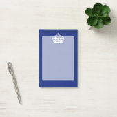 Behieltest von Calm Crown auf Navy Blue Decor Post-it Klebezettel (Büro)