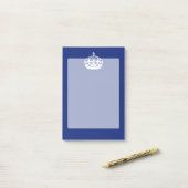 Behieltest von Calm Crown auf Navy Blue Decor Post-it Klebezettel (Auf Schreibtisch)