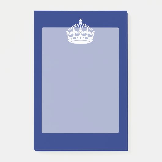 Behieltest von Calm Crown auf Navy Blue Decor Post-it Klebezettel (Vorderseite)