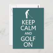 Behieltest von Calm & Golf auf der Ansichtskarte f Postkarte (Vorne/Hinten)