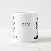 Behieltest von Calm & Lift Gewichten nach Kundenwu Jumbo-Tasse (Vorderseite)