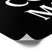 Behieltest von Calm und Count Money Typografy Post Poster (Ecke)