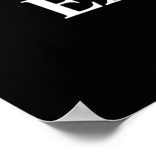 Behieltest von Calm und Excel auf Bilanzplakat Poster (Ecke)