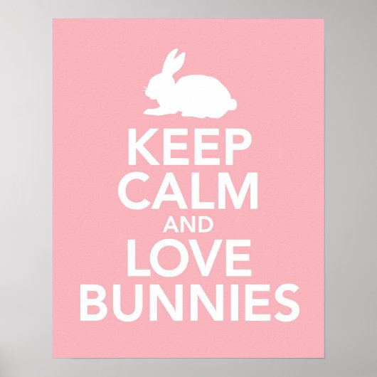 Behieltest von Calm und Liebe Bunnies oder Poster (Vorne)