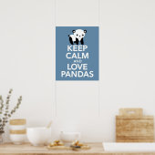 Behieltest von Calm und Liebe Pandas drucken oder Poster (Küche)