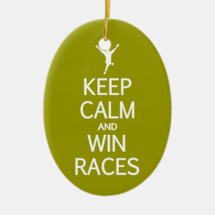 Behieltest von Calm & Win Races für benutzerdefini Keramik Ornament