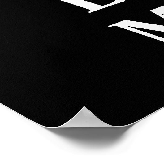 Behieltest von Lieben und Mathematiksymbolen Typog Poster (Ecke)