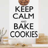 Behieltest von Ruhe und Bake-Cookies Poster (Küche)