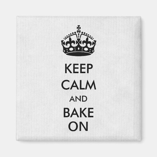 Behieltest von Ruhe und Kuchen auf weißem Kraftpap Magnet (Vorne)