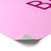 Behieltest von Ruhe und Liebe Ballet Geschenkplaka Poster (Ecke)