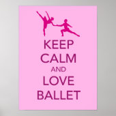 Behieltest von Ruhe und Liebe Ballet Geschenkplaka Poster (Vorne)