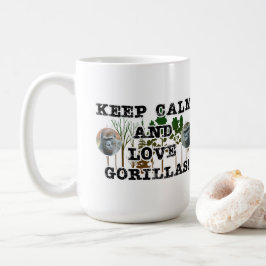 "Behieltest von Ruhe und Liebe Gorillas Kaffeetasse