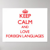 Behieltest von Ruhe und Liebe in Fremdsprachen Poster (Vorne)