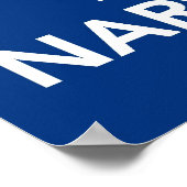 Behieltest von Ruhe und Liebe Narwhals drucken ode Poster (Ecke)