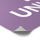 Behieltest von Ruhe und Liebe Unikornen Poster (Ecke)