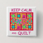 Behieltest von "Ruhe" und "Quilt Multi Block Patch Button (Vorderseite)