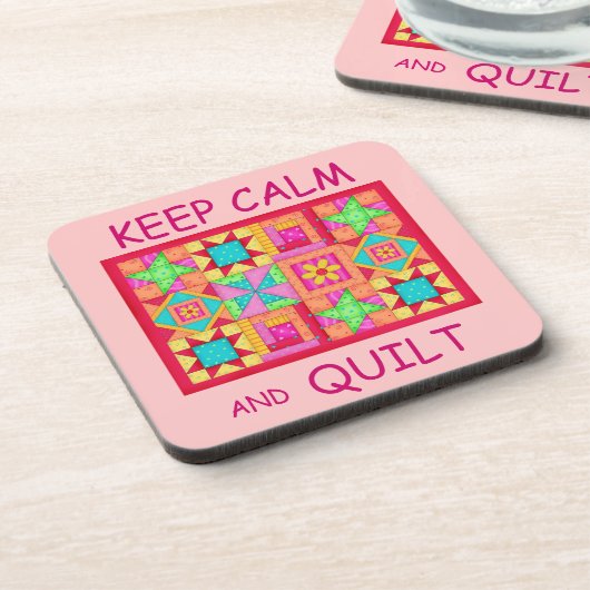 Behieltest von "Ruhe" und "Quilt Multi Block Patch Getränkeuntersetzer (Linke Seite)