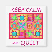 Behieltest von "Ruhe" und "Quilt Multi Block Patch Magnet (Vorne)