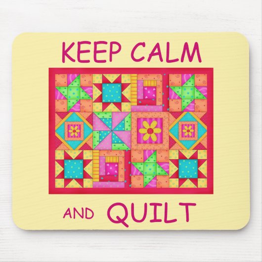 Behieltest von "Ruhe" und "Quilt Multi Block Patch Mousepad (Vorne)