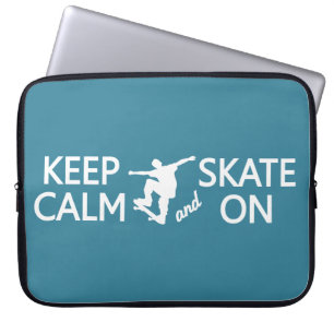 Behieltest von Ruhe und Skate auf dem Notebook mit Laptopschutzhülle