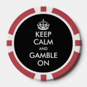 Behieltest von Ruhe und Spiel auf Poker-Chips Pokerchips (Vorderseite)