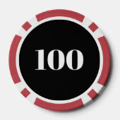 Behieltest von Ruhe und Spiel auf Poker-Chips Pokerchips (Rückseite)