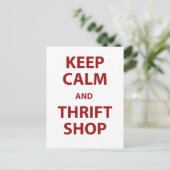 Behieltest von Ruhe und Thrift Shop Postkarte (Stehend Vorderseite)
