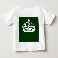 Behieltest von ruhiger Krone auf grüner Dekoration