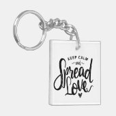 Behieltest von Text Art Liebe Kunst Inspiration He Schlüsselanhänger (Vorderseite links)