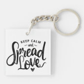 Behieltest von Text Art Liebe Kunst Inspiration He Schlüsselanhänger (Rückseite)