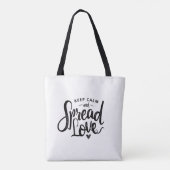 Behieltest von Text Art Liebe Kunst Inspiration He Tasche (Rückseite)