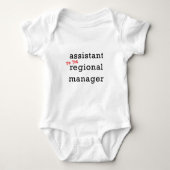 Behilflicher (zu) regionaler Manager Baby Strampler (Vorderseite)