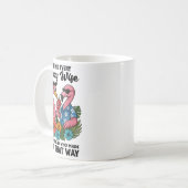 Behind Every Crazy Wife Is A Husband Who Made Her  Kaffeetasse (Vorderseite Links)