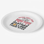 Behind Every Great Bridge Player Funny Saying Pappteller (Schrägansicht)