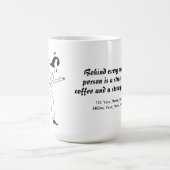 Behind every successful person is a strong cup  kaffeetasse (Mittel)