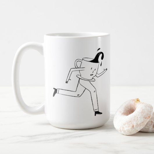 Behind every successful person is a strong cup  kaffeetasse (Mit Donut)