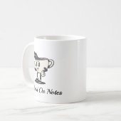Behind On Notes Coffee Mug, Retro Therapist coffee Kaffeetasse (Vorderseite Links)
