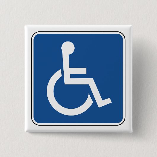 behindert button (Vorderseite)