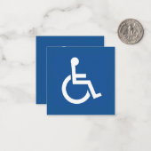 behindert mitteilungskarte (Vorderseite/Rückseite Beispiel)